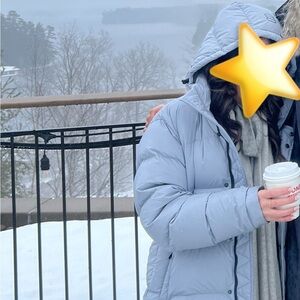 Aritzia super puff long grey slate blue  Puffer Jacket